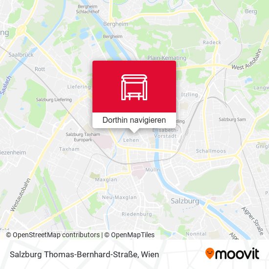 Salzburg Thomas-Bernhard-Straße Karte
