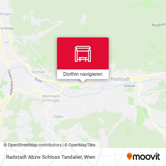 Radstadt Abzw Schloss Tandalier Karte