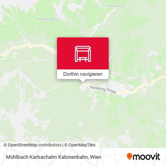 Mühlbach Karbachalm Kabinenbahn Karte