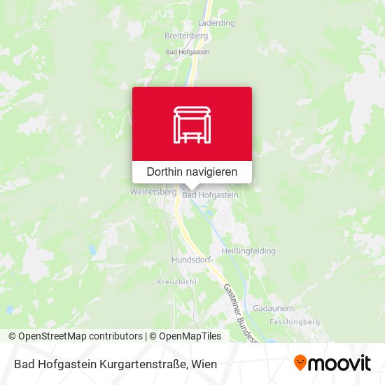 Bad Hofgastein Kurgartenstraße Karte