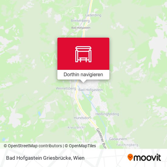 Bad Hofgastein Griesbrücke Karte