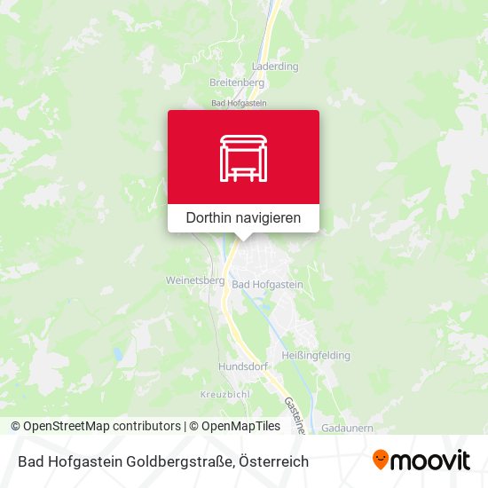 Bad Hofgastein Goldbergstraße Karte