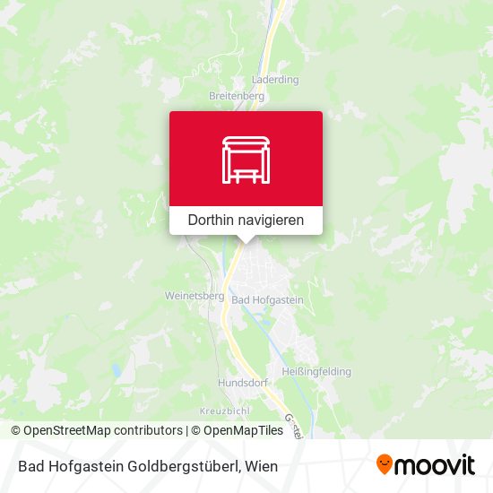 Bad Hofgastein Goldbergstüberl Karte