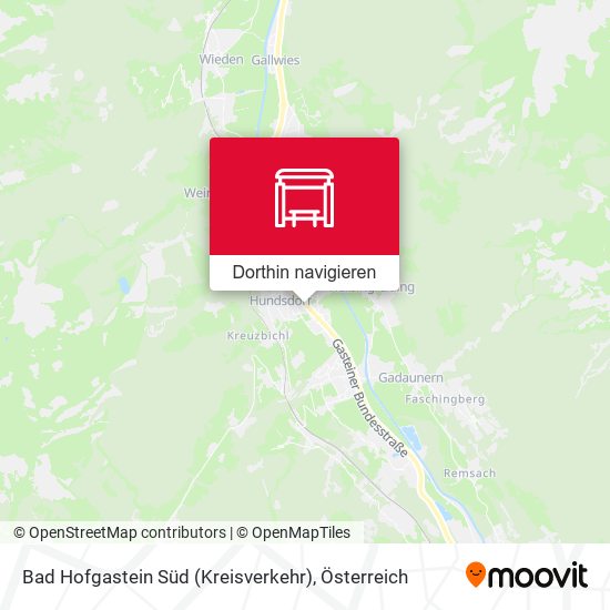 Bad Hofgastein Süd (Kreisverkehr) Karte