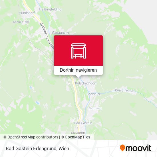 Bad Gastein Erlengrund Karte