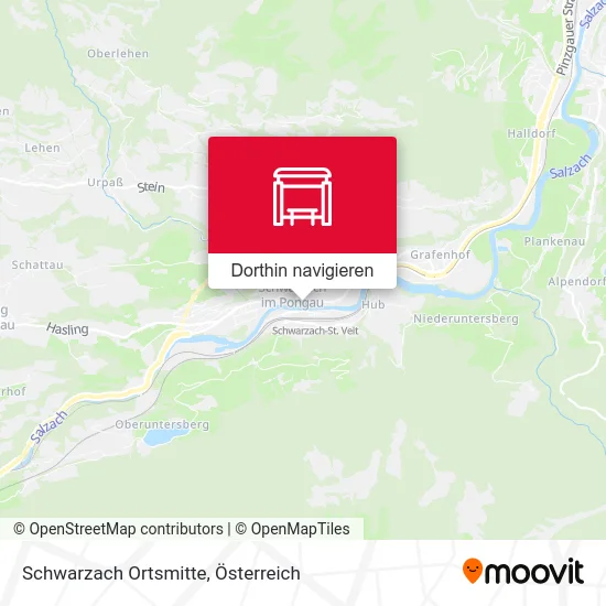 Schwarzach Ortsmitte Karte