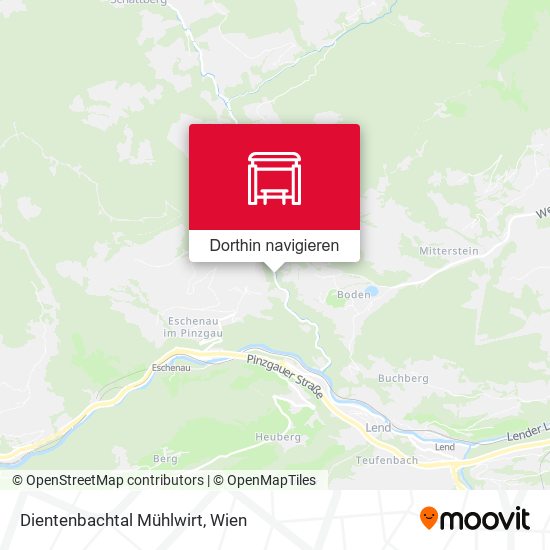 Dientenbachtal Mühlwirt Karte