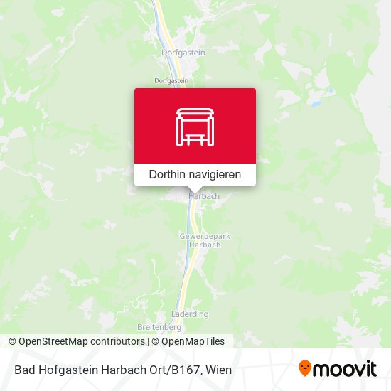 Bad Hofgastein Harbach Ort / B167 Karte