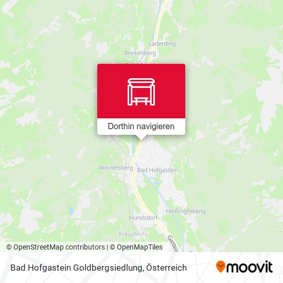 Bad Hofgastein Goldbergsiedlung Karte
