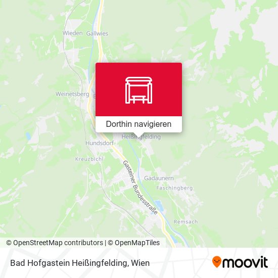 Bad Hofgastein Heißingfelding Karte