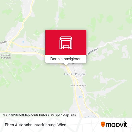 Eben Autobahnunterführung Karte