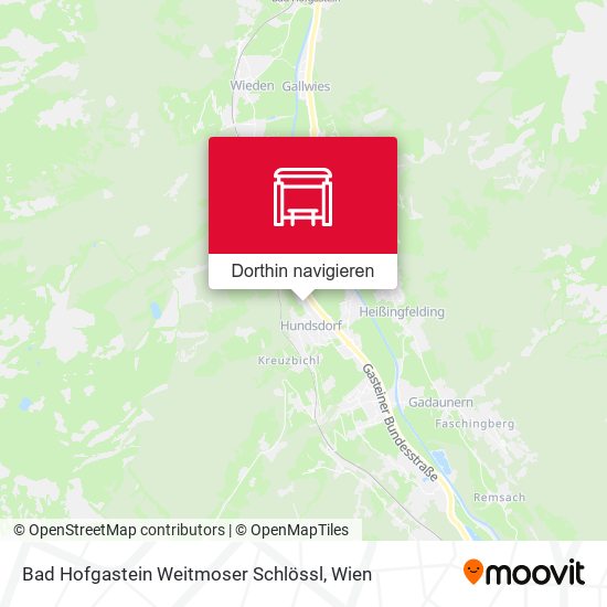 Bad Hofgastein Weitmoser Schlössl Karte