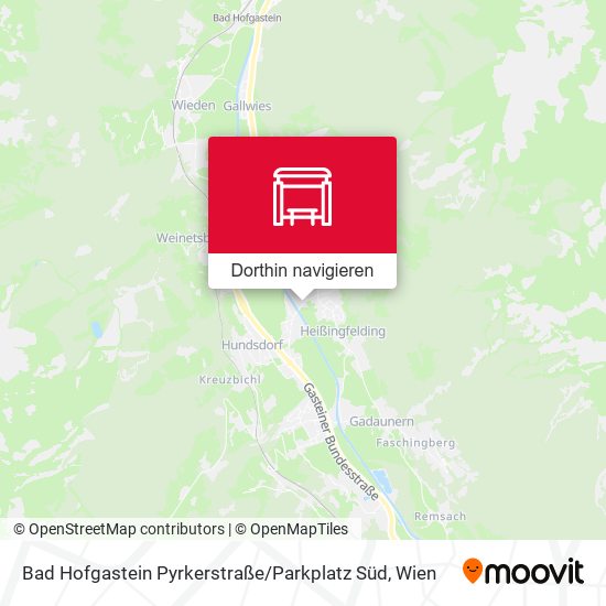 Bad Hofgastein Pyrkerstraße / Parkplatz Süd Karte