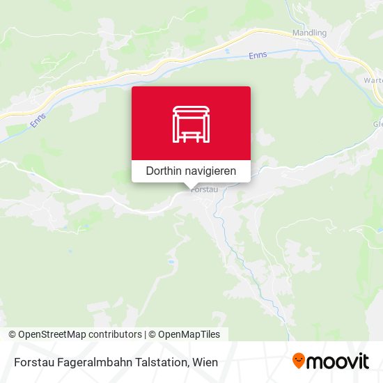 Forstau Fageralmbahn Talstation Karte