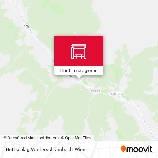 Hüttschlag Vorderschrambach Karte