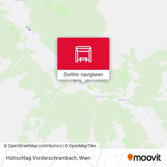 Hüttschlag Vorderschrambach Karte