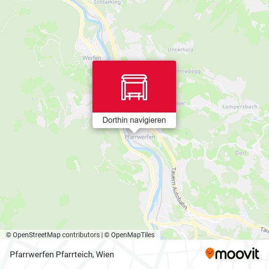 Pfarrwerfen Pfarrteich Karte