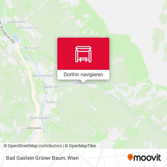 Bad Gastein Grüner Baum Karte