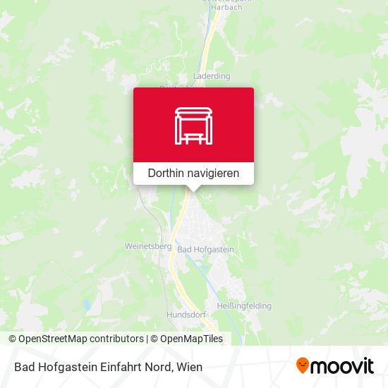 Bad Hofgastein Einfahrt Nord Karte