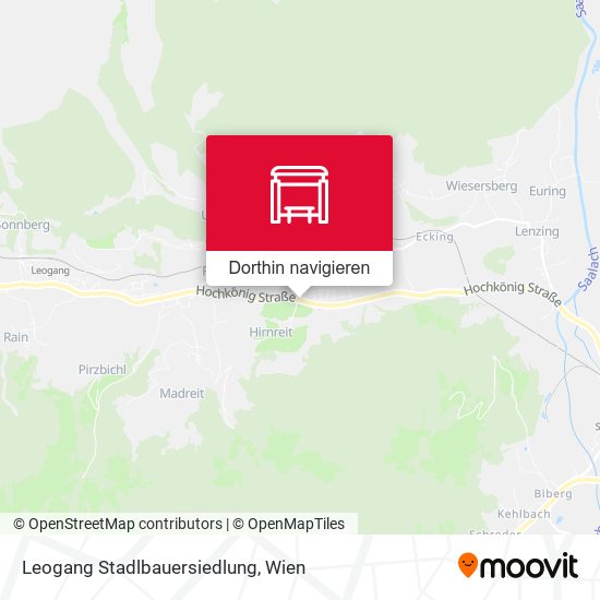 Leogang Stadlbauersiedlung Karte