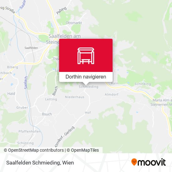 Saalfelden Schmieding Karte