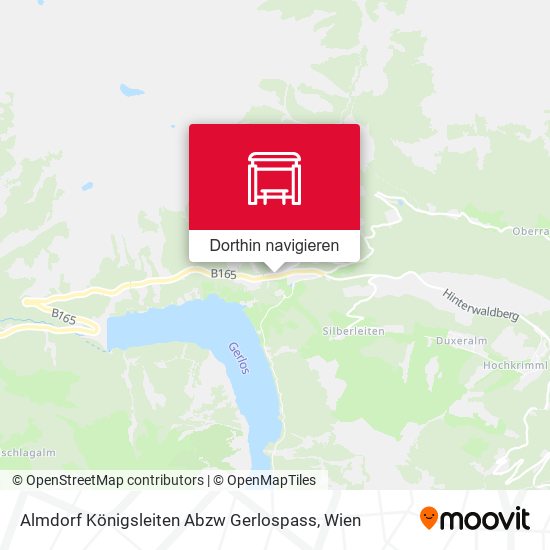 Almdorf Königsleiten Abzw Gerlospass Karte