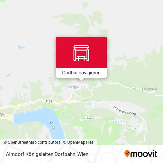Almdorf Königsleiten Dorfbahn Karte
