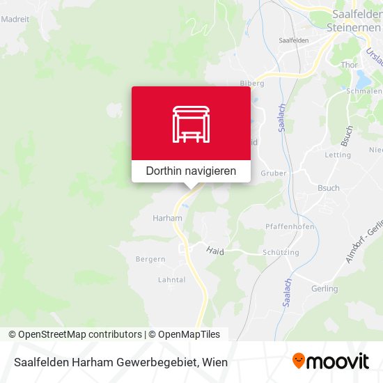 Saalfelden Harham Gewerbegebiet Karte