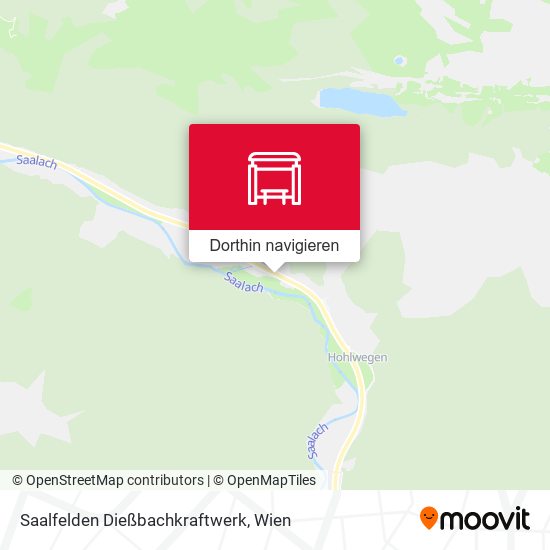 Saalfelden Dießbachkraftwerk Karte