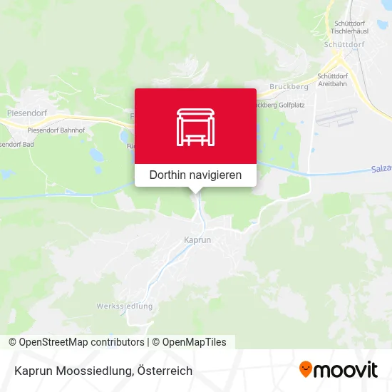 Kaprun Moossiedlung Karte