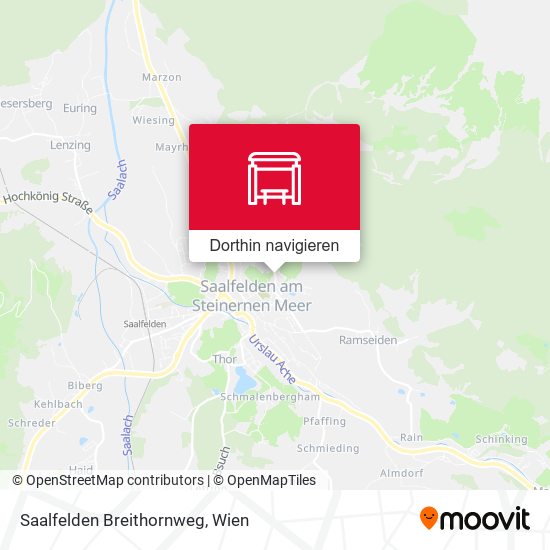 Saalfelden Breithornweg Karte