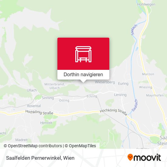 Saalfelden Pernerwinkel Karte