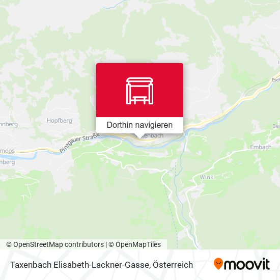 Taxenbach Elisabeth-Lackner-Gasse Karte