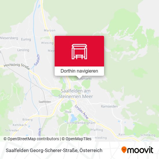 Saalfelden Georg-Scherer-Straße Karte