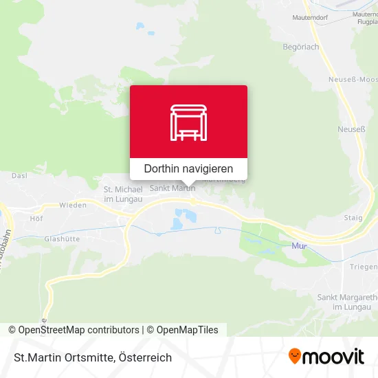 St.Martin Ortsmitte Karte