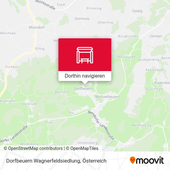 Dorfbeuern Wagnerfeldsiedlung Karte