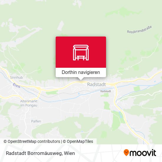 Radstadt Borromäusweg Karte