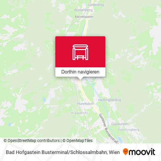 Bad Hofgastein Busterminal / Schlossalmbahn Karte