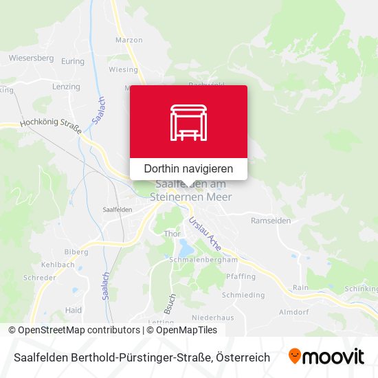 Saalfelden Berthold-Pürstinger-Straße Karte