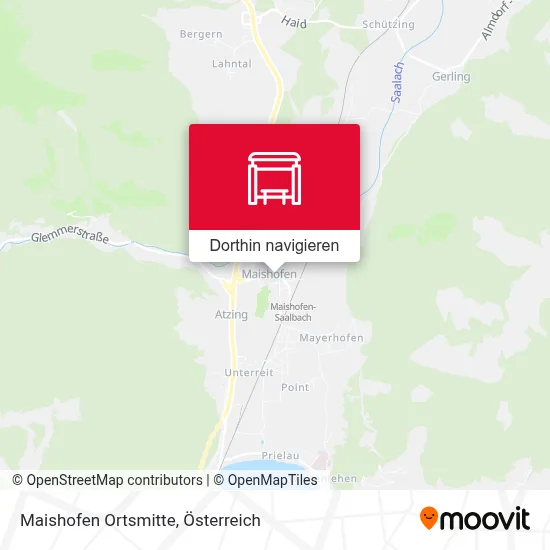 Maishofen Ortsmitte Karte
