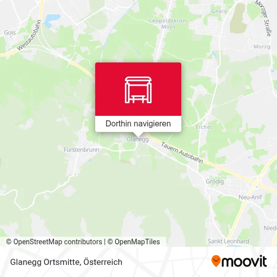 Glanegg Ortsmitte Karte