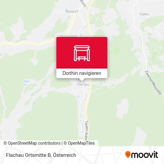 Flachau Ortsmitte B Karte