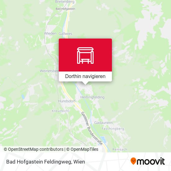 Bad Hofgastein Feldingweg Karte