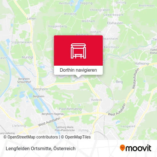 Lengfelden Ortsmitte Karte