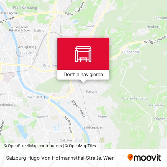 Salzburg Hugo-Von-Hofmannsthal-Straße Karte