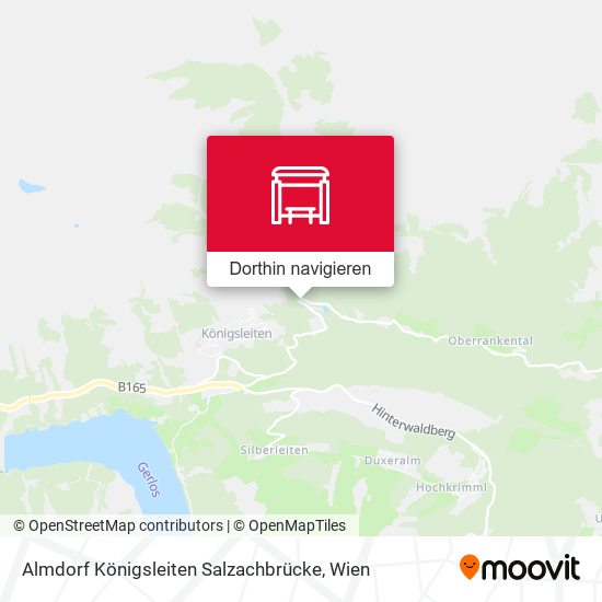 Almdorf Königsleiten Salzachbrücke Karte