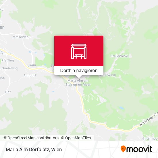 Maria Alm Dorfplatz Karte