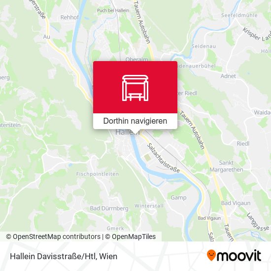 Hallein Davisstraße/Htl Karte