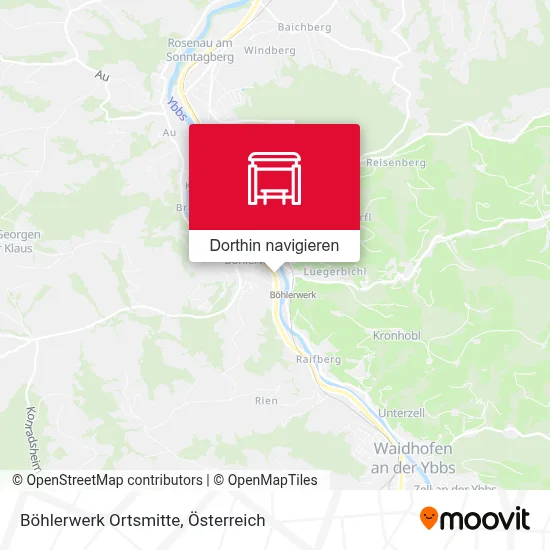 Böhlerwerk Ortsmitte Karte