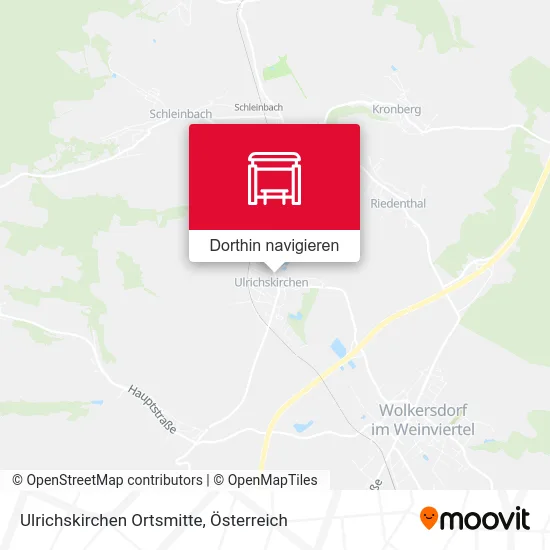 Ulrichskirchen Ortsmitte Karte